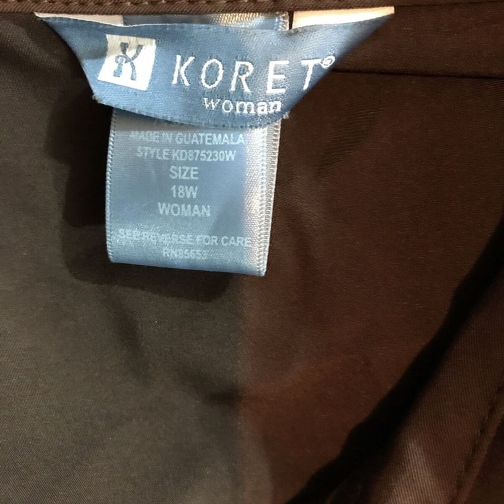 Koret brown button up blazer jacket - womens 18W, NWT - armpit to armpit = 26" - Picture 3 of 4